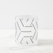 マグすりガラス美術スタイルデザイン フロストグラスマグカップ (中央)