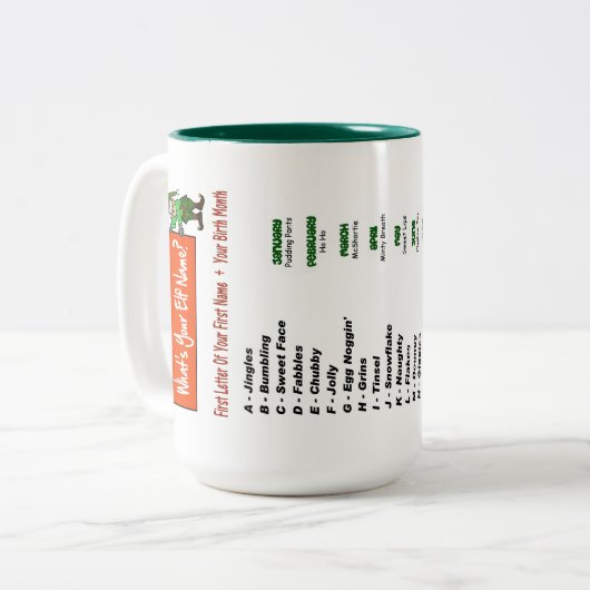 マグって小妖精や小人名は? ツートーンマグカップ (正面左)