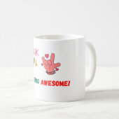 マグでありがと素晴らしう コーヒーマグカップ (正面右)