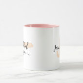 マグという名パーソナライズされた前に感謝 マグカップ (中央)