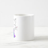 マグとかわいいかわいい猫と虹。 コーヒーマグカップ (中央)