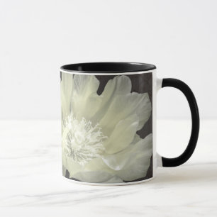 マグとサボテンの花inクリーム&ブラック マグカップ