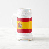 マグとスペイン国旗 ビールジョッキ (正面左)
