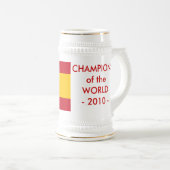 マグとスペイン国旗 ビールジョッキ (正面右)