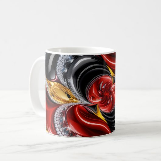 マグとドイツの色デザイン コーヒーマグカップ (正面左)