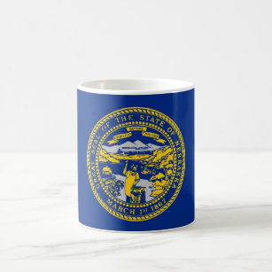 マグとネブラスカ国旗州 – 米国 コーヒーマグカップ