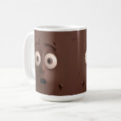 「マグとパン愛好家の皆さん、こんにちは! コーヒーマグカップ (正面左)