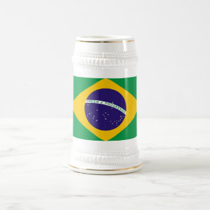 マグとブラジル国旗 ビールジョッキ