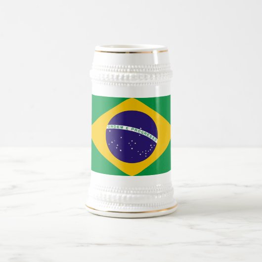 マグとブラジル国旗 ビールジョッキ (中央)