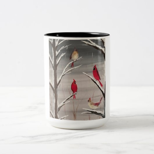 マグと深紅色 ツートーンマグカップ (中央)