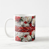 マグと英語バラデザイン コーヒーマグカップ (左)