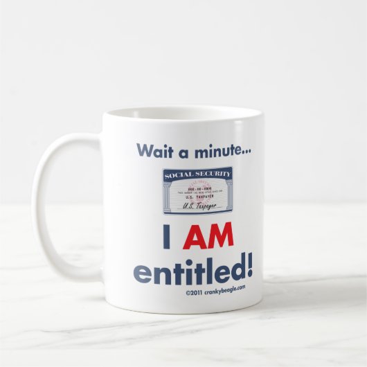マグと資格を与えられる社会保障 コーヒーマグカップ (左)