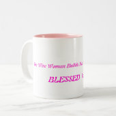 マグによって賛美されるお母さんのスピリチュアル ツートーンマグカップ (正面左)