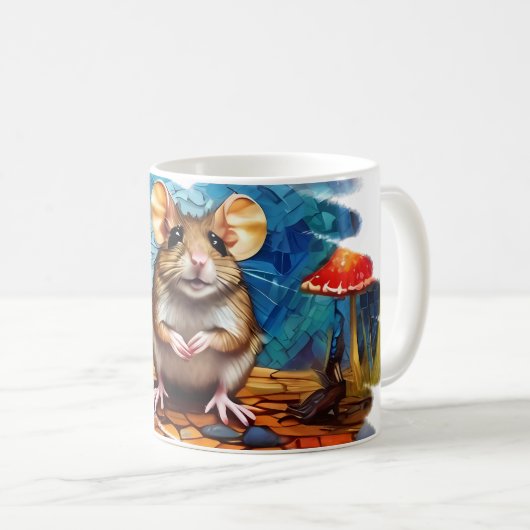 マグにマウスコーヒーカップとマグスタイリッシュセット コーヒーマグカップ (正面右)