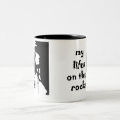 マグに上る石の私のlifes ツートーンマグカップ (中央)