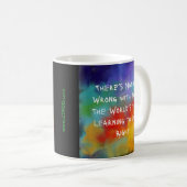 マグに何も問題はない – 油絵 コーヒーマグカップ (正面右)