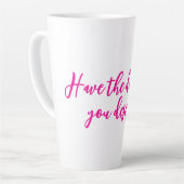 マグに値する日がある カフェラテマグ (左アングル)