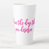 マグに値する日がある カフェラテマグ (正面)