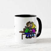 マグに接吻しているアマチュア無線オペレータは呼出しをカスタマイズ マグカップ (正面右)