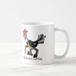 マグのおもしろいで古いオンドリ: "古い鳥コーヒー"の コーヒーマグカップ
