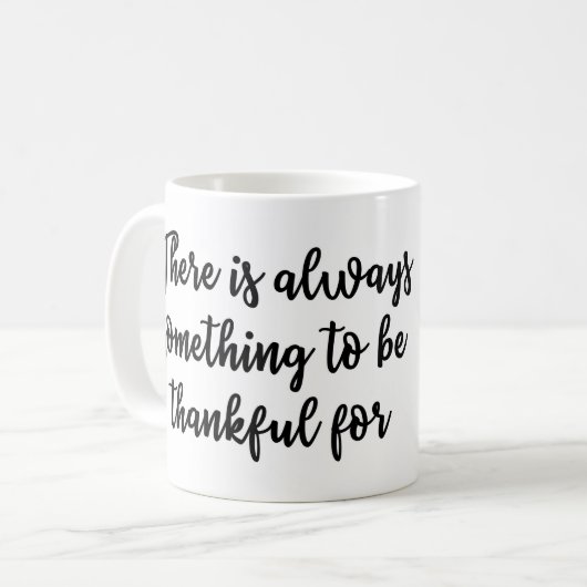マグのために感謝しているがあることを何かが常にあります コーヒーマグカップ (正面左)