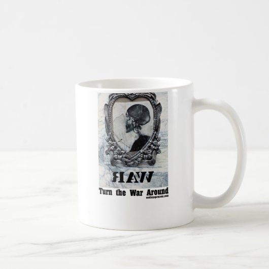 マグのまわりで戦争を回して下さい コーヒーマグカップ (右)