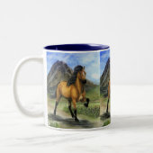 マグのまわりの金Toltの~ 150zの覆い ツートーンマグカップ (左)