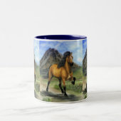 マグのまわりの金Toltの~ 150zの覆い ツートーンマグカップ (中央)