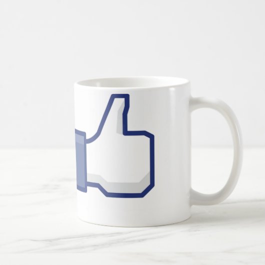"マグのようなFacebook " コーヒーマグカップ (右)