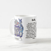 マグのケリーの家紋 コーヒーマグカップ (正面左)