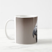 マグのコンゴのアフリカ灰色の灰色のオウム コーヒーマグカップ (左)