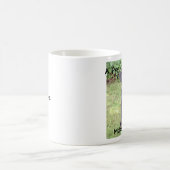 マグのコーヒーカップのかわいく黒い子犬のピンクの鉛のパグ コーヒーマグカップ (中央)