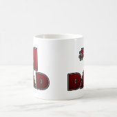 マグのコーヒーカップ、#1パパ コーヒーマグカップ (中央)