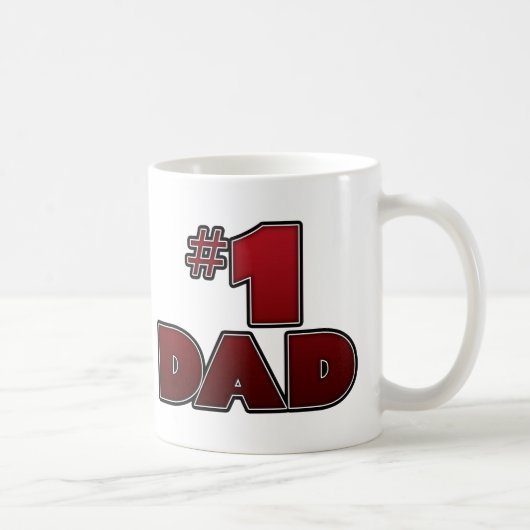 マグのコーヒーカップ、#1パパ コーヒーマグカップ (右)