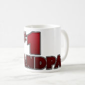 マグのコーヒーカップ、#1祖父 コーヒーマグカップ (正面右)