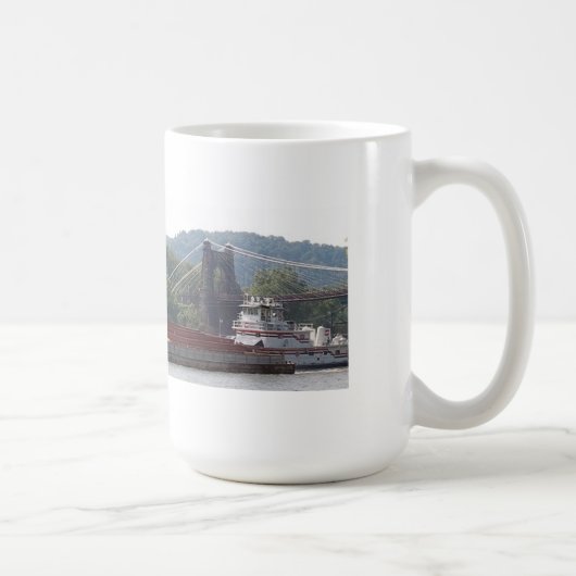マグのコーヒー・マグの回転wvの吊り橋 コーヒーマグカップ (右)