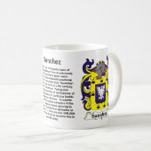 マグのサンチェスの家紋 コーヒーマグカップ (正面右)