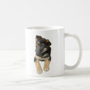 マグのジャーマン・シェパードの子犬そして発言 コーヒーマグカップ