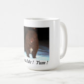 マグのチョコレートポメラニア犬の子犬 コーヒーマグカップ (正面右)