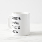 マグのデザインのレトロのヴィンテージ コーヒーマグカップ (正面左)