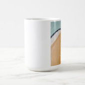 マグのノルウェーのフィヨルドの馬のアートワーク コーヒーマグカップ (中央)