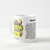 マグのハンソンの家紋 コーヒーマグカップ (正面左)