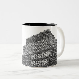 マグのバーミンガムの図書館 ツートーンマグカップ