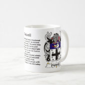 マグのパウエルの家紋 コーヒーマグカップ (正面右)