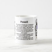 マグのパウエルの家紋 コーヒーマグカップ (中央)