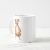マグのピットブル犬の芸術のデザイン コーヒーマグカップ (正面左)
