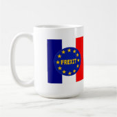 マグのフランスのな旗EU Frexit コーヒーマグカップ (左)