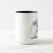 マグのブリュッセルGriffon犬の目 マグカップ (中央)