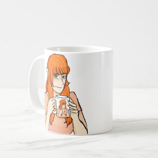 マグのマグのロビンのマグ コーヒーマグカップ (正面左)