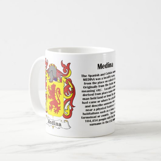 マグのマディーナの家紋 コーヒーマグカップ (正面左)